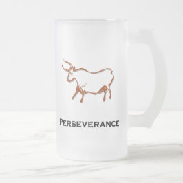 Taza De Cristal Esmerilado Toro Perseverancia Brown