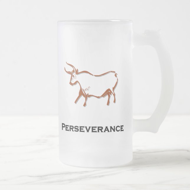 Taza De Cristal Esmerilado Toro Perseverancia Brown (Derecha)