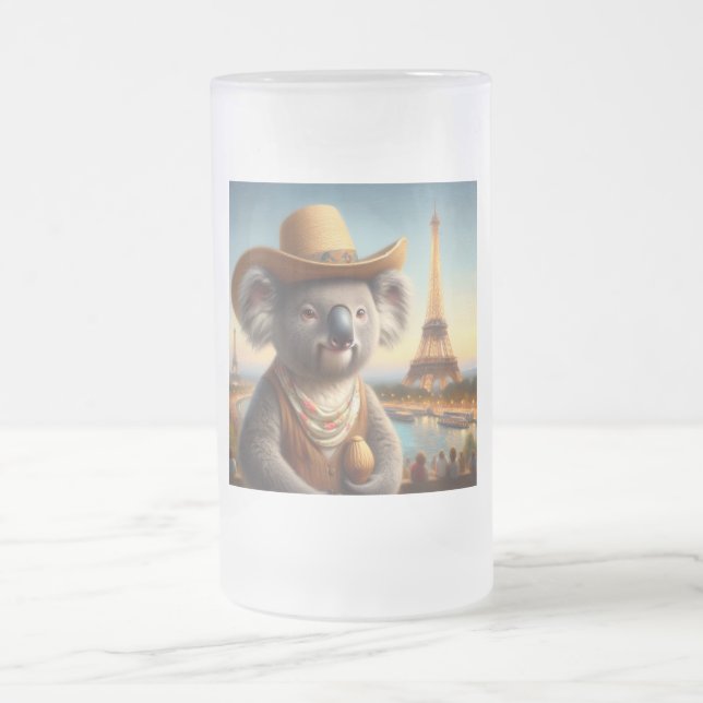 Taza De Cristal Esmerilado Torre Eiffel de Koala (Centro)