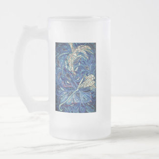 Taza De Cristal Esmerilado Torta azul