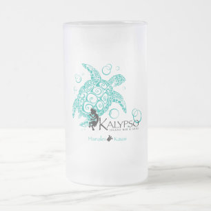 Taza De Cristal Esmerilado Tortuga de mar de Kalypso