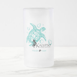 Taza De Cristal Esmerilado Tortuga de mar de Kalypso