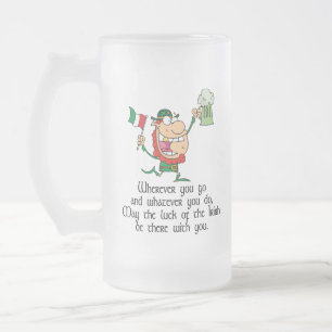Taza De Cristal Esmerilado Tostada irlandesa