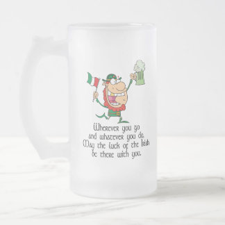 Taza De Cristal Esmerilado Tostada irlandesa