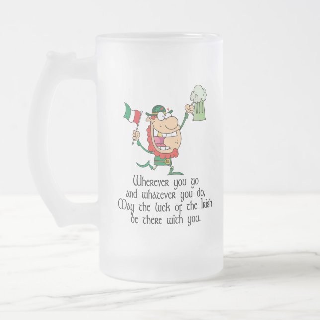 Taza De Cristal Esmerilado Tostada irlandesa (Izquierda)