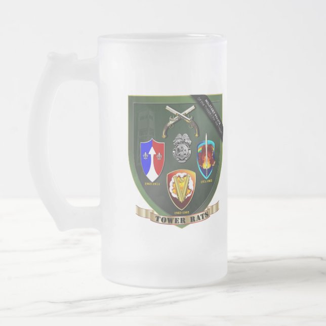Taza De Cristal Esmerilado Tower Rats Beer Mug (Izquierda)