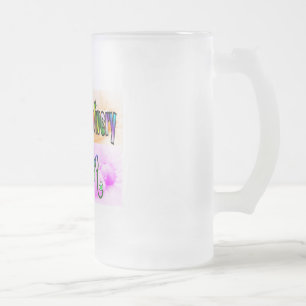 Taza De Cristal Esmerilado Trabajo y enfermera de la entrega