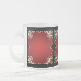 Taza De Cristal Esmerilado Trabajos de Scrollwork de Estilos Clásicos