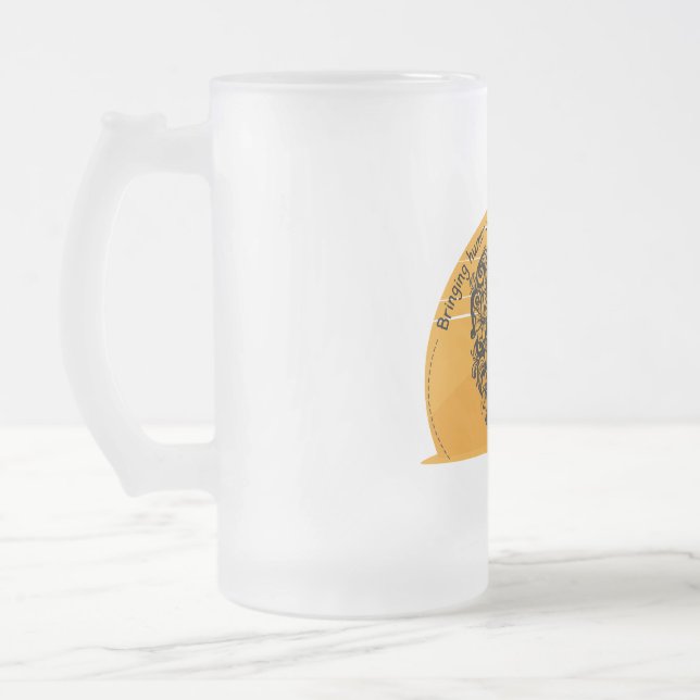 Taza De Cristal Esmerilado Traer humor a cada paciente individualmente (Izquierda)