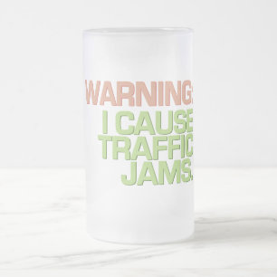 Taza De Cristal Esmerilado TRAFFIC JAMS mug - elegir estilo y color