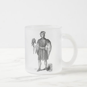 Taza De Cristal Esmerilado Trajes isabelinos de cerdo escarchado