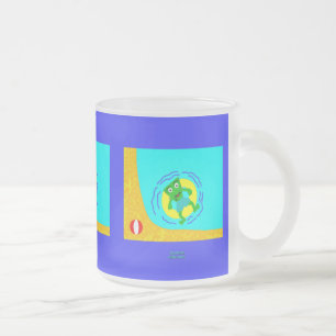Taza De Cristal Esmerilado Trama de vidrio escarchado de verano franco
