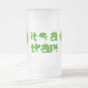 Taza De Cristal Esmerilado Trampa de Venus