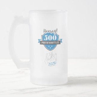 Taza De Cristal Esmerilado Trasero de ProtoThrottle 500 Trasero de congelació