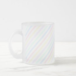Taza De Cristal Esmerilado Trazo de caramelo Pastel Retro