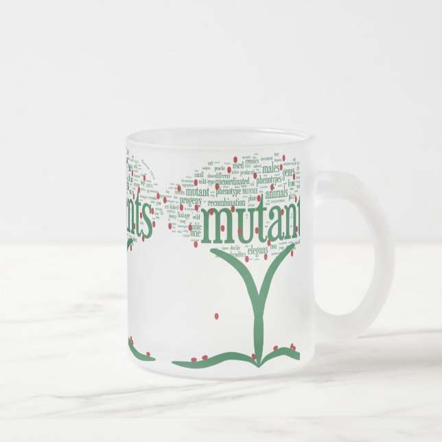Taza De Cristal Esmerilado tree3 (Derecha)