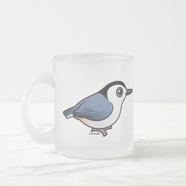 Taza De Cristal Esmerilado Trepatroncos Blanco-breasted (Izquierda)