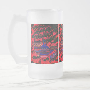 Taza De Cristal Esmerilado Tres baudias
