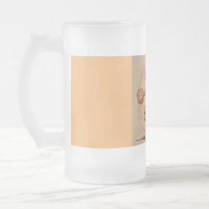 Taza De Cristal Esmerilado Tres punteros