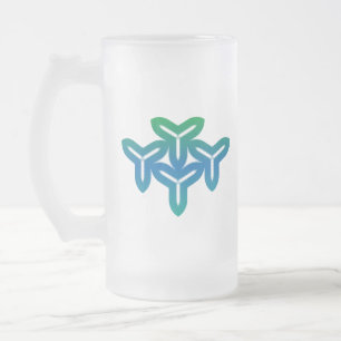 Taza De Cristal Esmerilado Tri-blade gótico