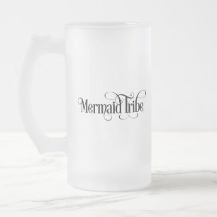 Taza De Cristal Esmerilado Tribu de Sirenas