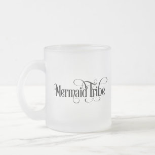 Taza De Cristal Esmerilado Tribu de Sirenas