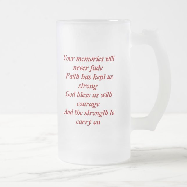 Taza De Cristal Esmerilado Tributos mugs 911 (Derecha)