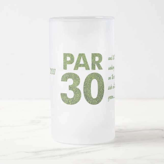 Taza De Cristal Esmerilado Trigésima fiesta de cumpleaños de los golfistas (Centro)