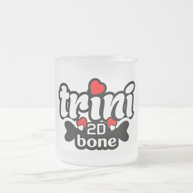 Taza De Cristal Esmerilado Trini 2D Bone (Centro)