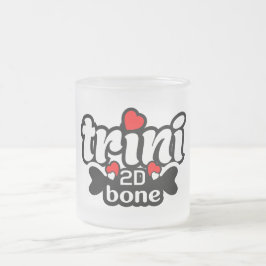Taza De Cristal Esmerilado Trini hueso 2D