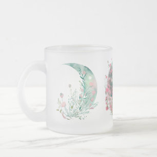 Taza De Cristal Esmerilado Triple luna