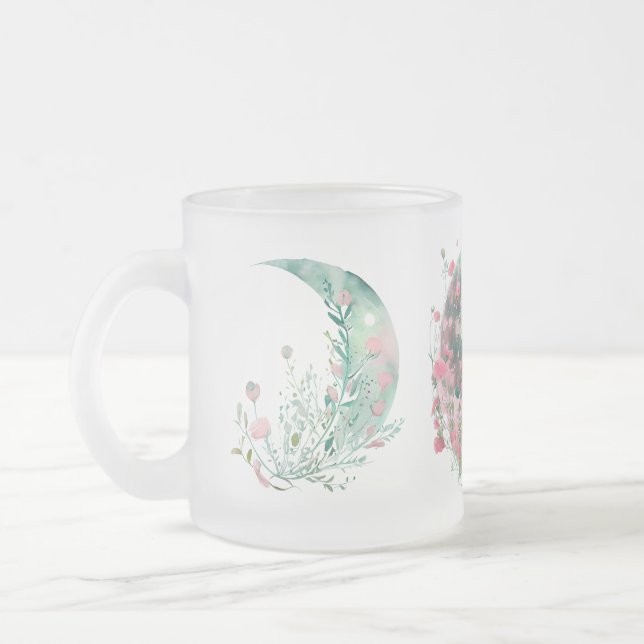 Taza De Cristal Esmerilado Triple luna (Izquierda)