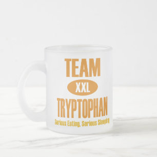 Taza De Cristal Esmerilado Triptófano del equipo