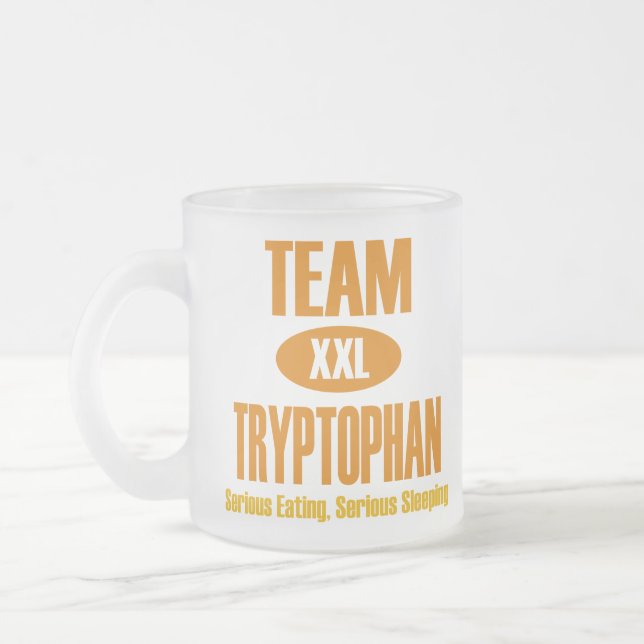 Taza De Cristal Esmerilado Triptófano del equipo (Izquierda)