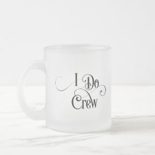 Taza De Cristal Esmerilado Tripulación de Yo Hago