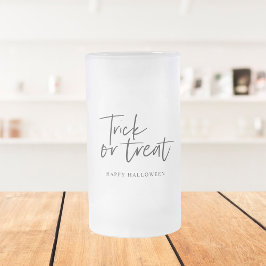 Taza De Cristal Esmerilado Truco Y Tratamiento Mínimo Modernos | Feliz Hallow