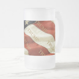 TAZA DE CRISTAL ESMERILADO TRUMP