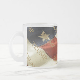 TAZA DE CRISTAL ESMERILADO TRUMP