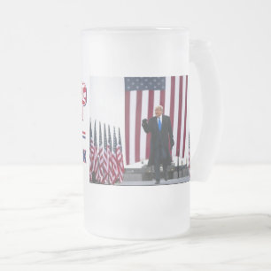 Taza De Cristal Esmerilado Trump 2024 Recuperemos América