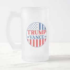 Taza De Cristal Esmerilado Trump Vance