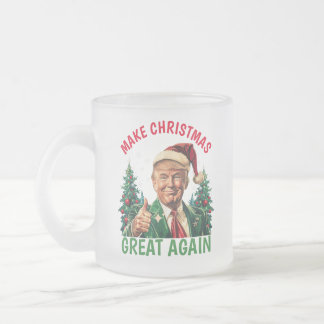 Taza De Cristal Esmerilado Trump vuelve a hacer grandes Navidades a los Navid