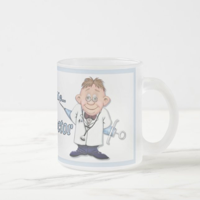 Taza De Cristal Esmerilado Trust Me Doc (Derecha)