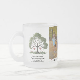 Taza De Cristal Esmerilado Tú eres mi todo - Cristal espumoso personalizado