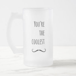 Taza De Cristal Esmerilado Tu Mustache Más Cómodo
