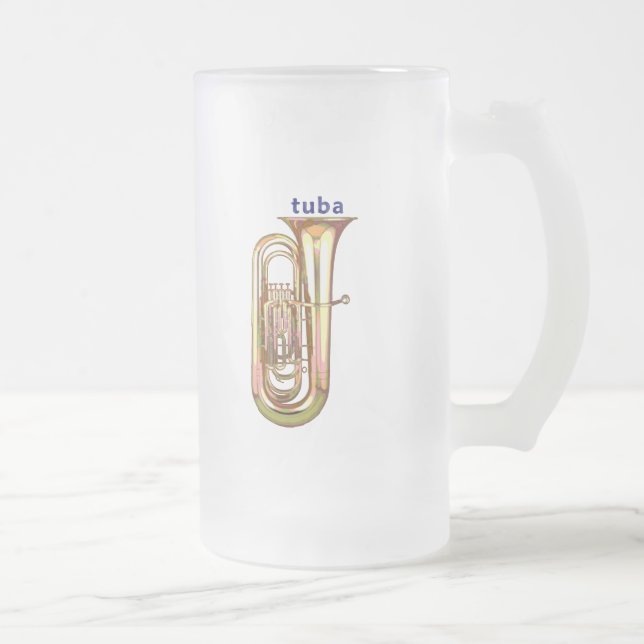 Taza De Cristal Esmerilado Tuba (Derecha)