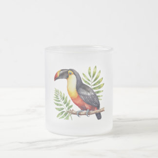 Taza De Cristal Esmerilado Tucán