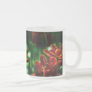 Taza De Cristal Esmerilado Tulipán Rojo - Su Majestad el Rey