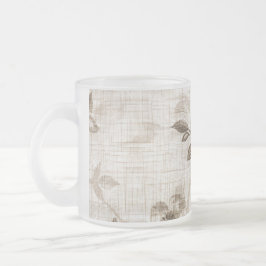 Taza De Cristal Esmerilado Tumbler de vidrio Amber Blossom