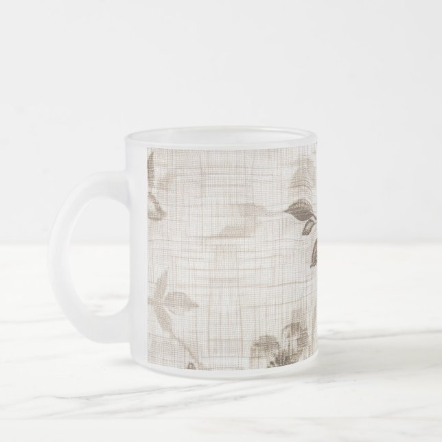 Taza De Cristal Esmerilado Tumbler de vidrio Amber Blossom (Izquierda)