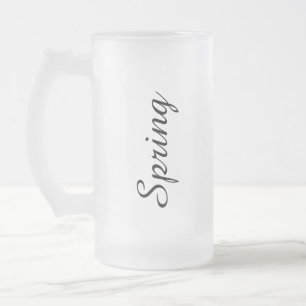 Taza De Cristal Esmerilado Tumbler de vidrio personalizado con gota y café he